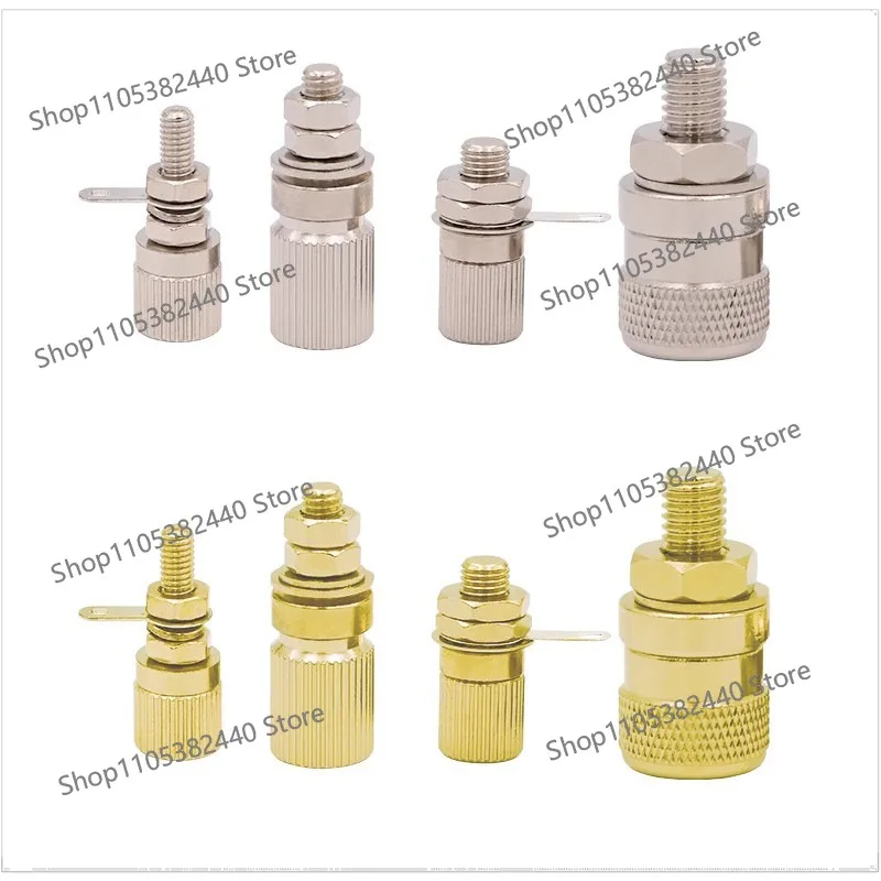 M5 * 33 m6 * 23 copper terminal 4mm hole banana socket 5mm all metal grounding post/with banana jack