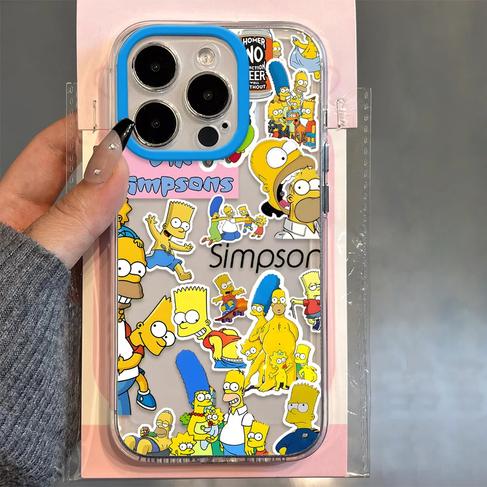 

Cartoon T-The S-Simpsons Phone Case For Oppo F11 Find X5 Reno 8 8T 10 11 12 Realme 9 C30 C53 C63 Pro Plus 5G Transparent Cover