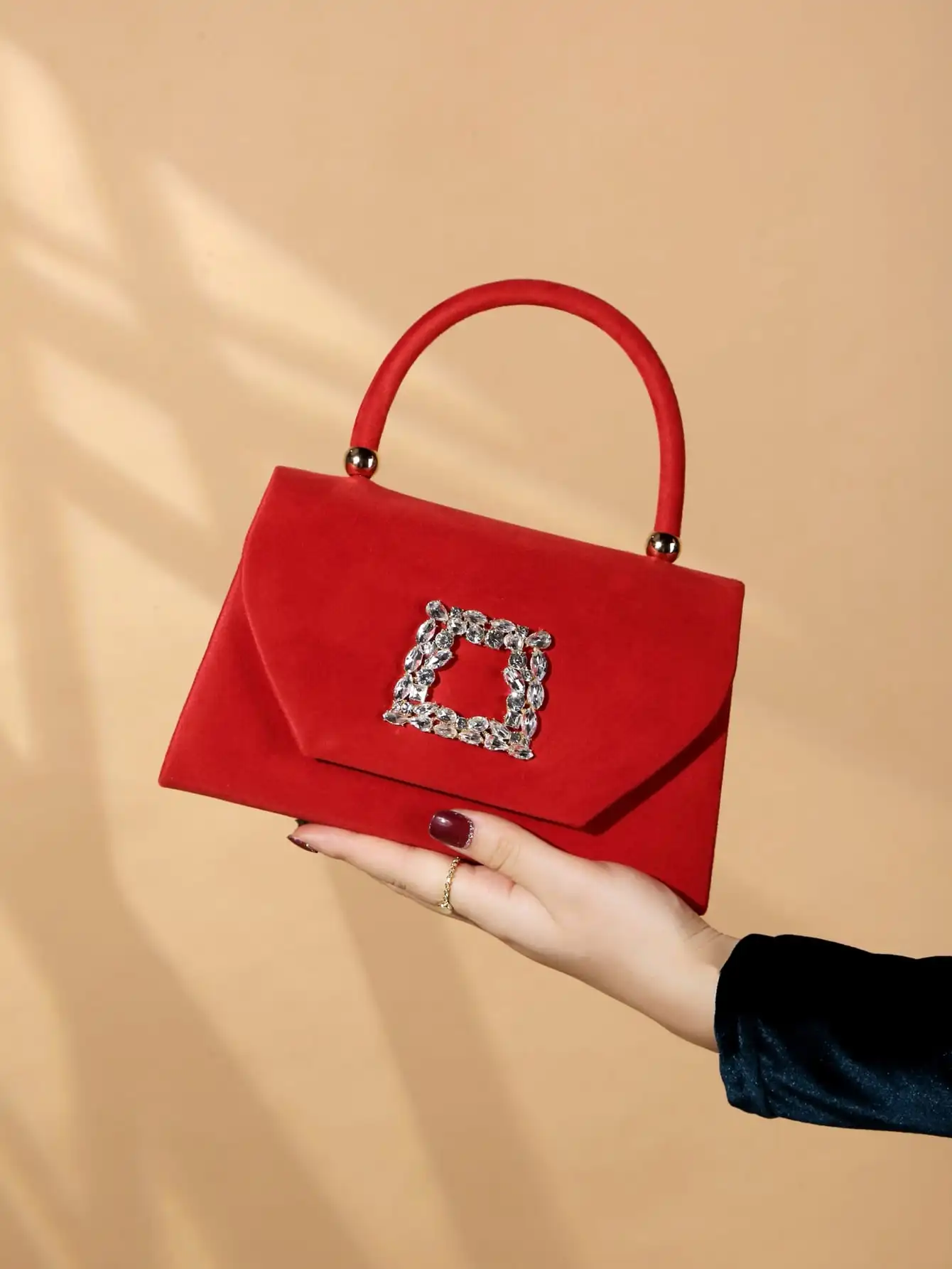 

Glamorous Shiny Velvet Clutch - Elegant Evening Bag for Party/Wedding/Prom Women Gift