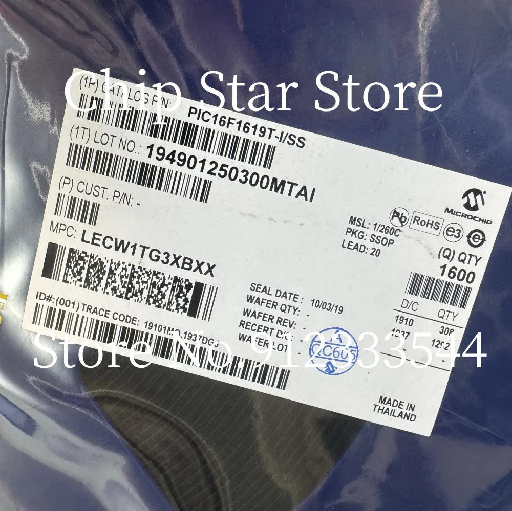 2-50pcs  PIC16F1619-I/SS  PIC16F1619T-I/SS  PIC16F1619  SSOP28  8 Bit MCU Microcontrollers  100%New And Original