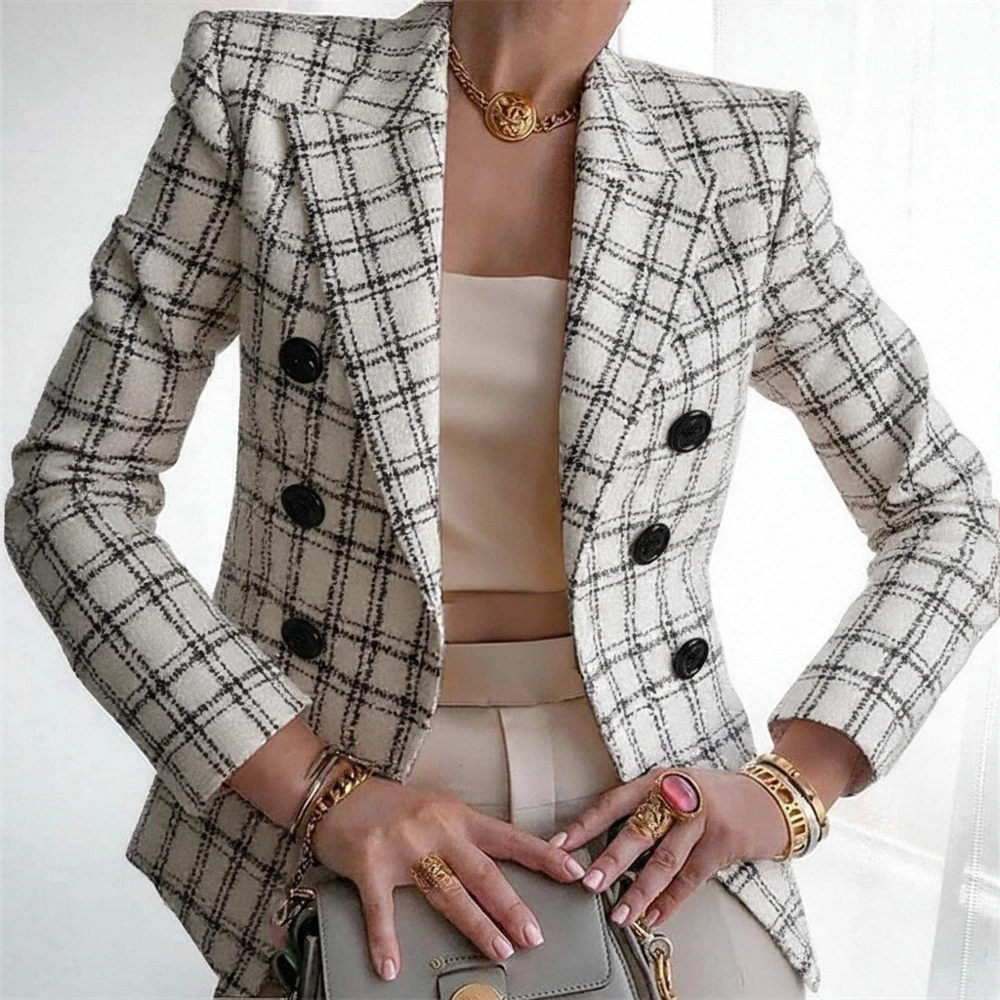 

Зимний костюм, одежда с длинными рукавами, прямая трубка, стильный женский топ, модный и стильный деловой повседневный наряд