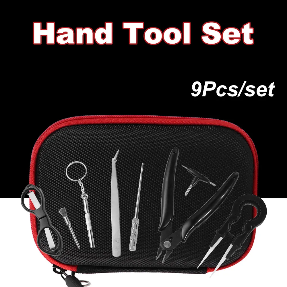9Pcs/set 9 in 1 Artistic Repair Tool Kit Winding Rod Screwdriver Blacksmith Tool Set Curved Tweezers T-shaped Screwdriver