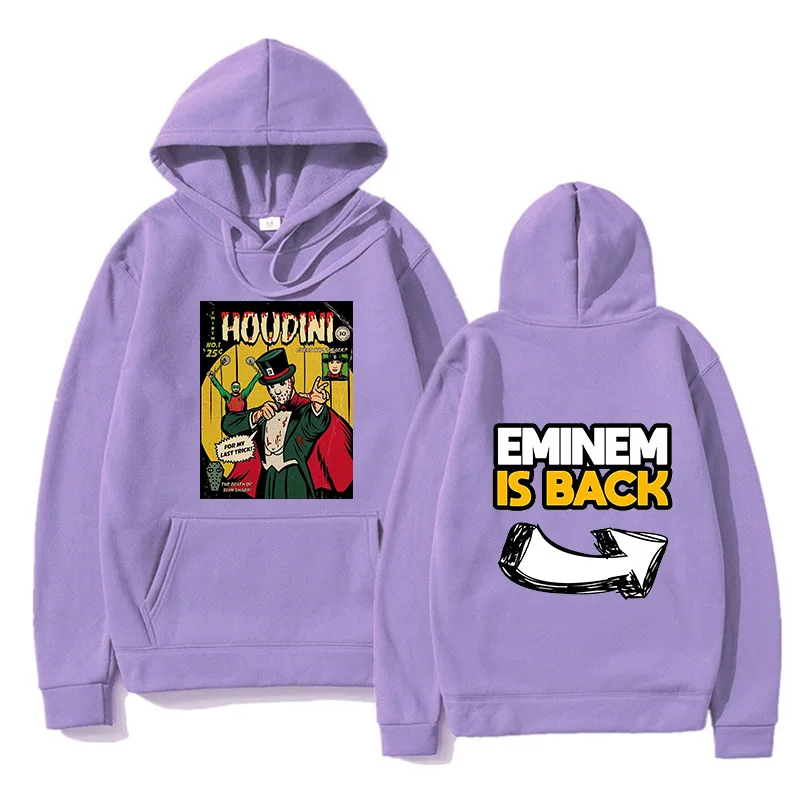 Camisetas Eminem Houdini Merch para hombre y mujer, camisetas de manga corta informales a la moda, ropa de calle para fanáticos, sudaderas gráficas,