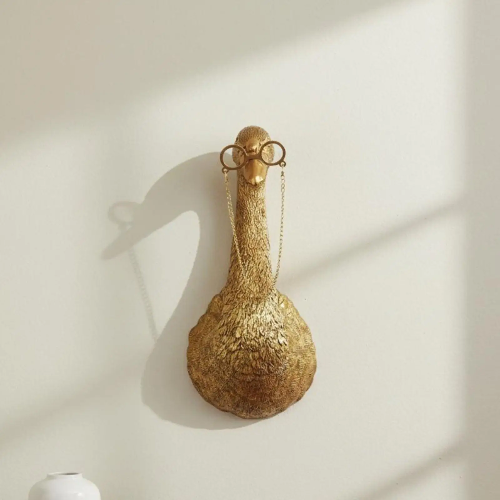 Swan head wall decoration, creative design, animal head wall decoration in 3D