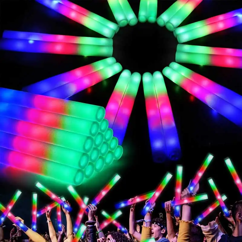 Sponge Stick Concert Colorful Luminous Stick Sparkling Stick Activity Atmosphere Bar Props Soaking Night Light Stick