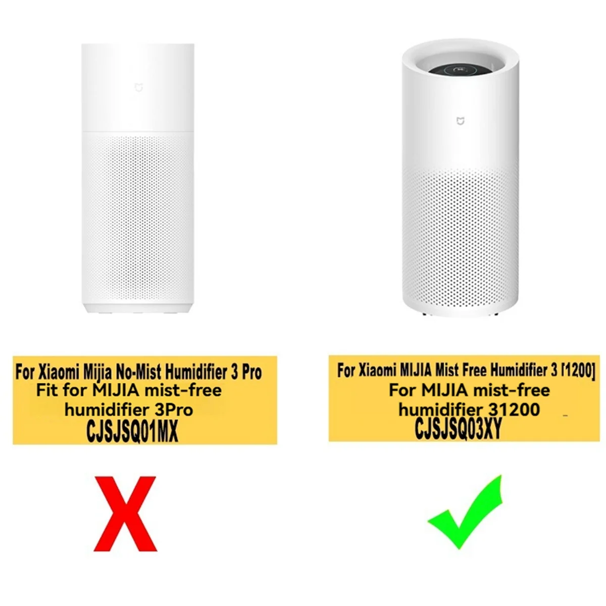 CJSJSQ03XY Replacement Filter for Humidifier 3 (1200)Replacement Attachments HEPA Filter-A07G