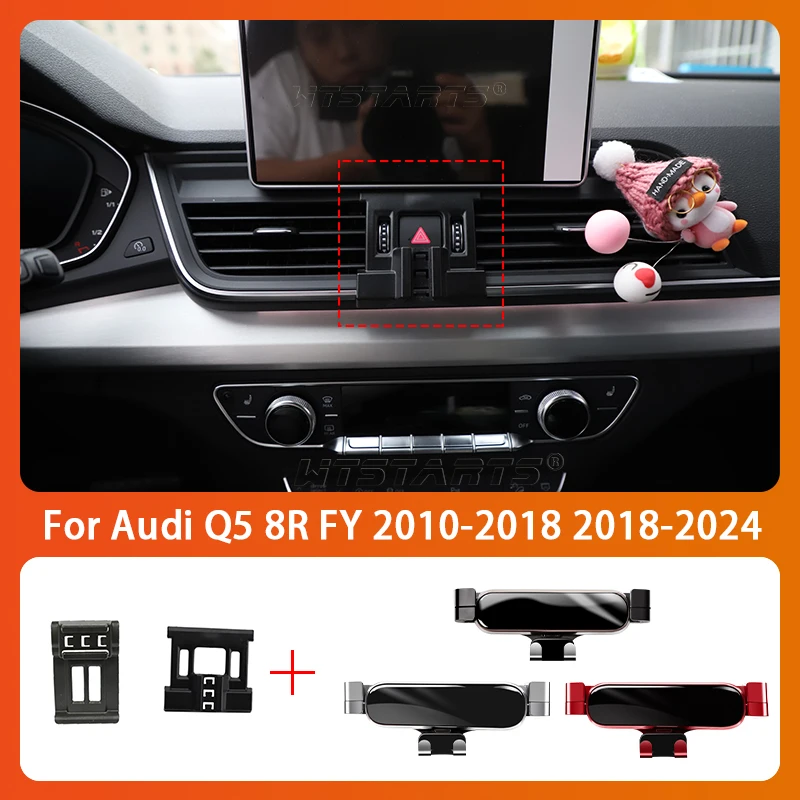 

Car Phone Holder Mobile Air Vent Mounts GPS Special Navigation Support Bracket For Audi Q5 8R FY 2010-2024 360 Degree Rotating