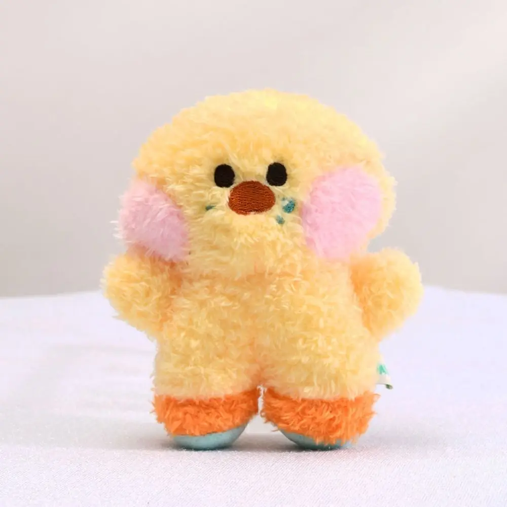 Bread Series Cartoon Plush Doll Kawaii Multicolor Frog Duck Bag Ornament Stuffed Keychain Hanging Fluffy Animal Pendant