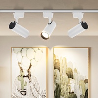 Dimming Spotlights Led Track Light 20W COB Wall Track Rail Lighting Indoor for Living Room AC180V-260V Led Ceiling Spot Lights