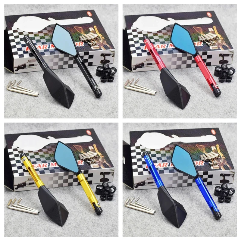 

New 2pcs/Pair Motorcycle Accessories Mirror Cafe Race Aluminium Rearview Mirror For ktm exc mt07 mt09 pcx z800 z900 z1000