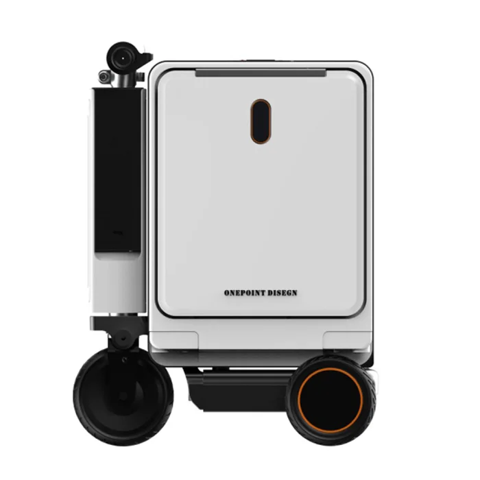 Maleta Inteligente de Aluminio Personalizada de 20 Pulgadas con Ruedas Giratorias, Cierre TSA Moderno para Viajes y Equipaje de Scooter