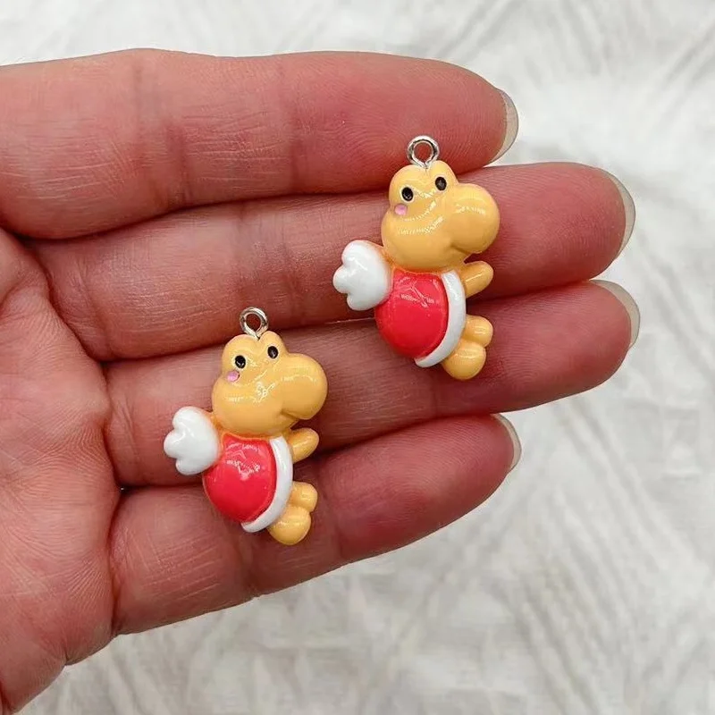 10pcs/pack Cartoon Mushroom Resin Charms Cute Flatback Small Pendants For Earring Bracelet Keychain Jewelry Make DIY