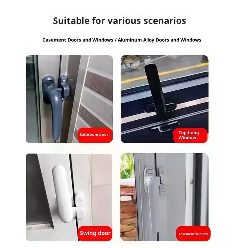 Universal Window Handle Key Locking With Locks Kids Security Door Handle For Double Glazing Windows Handle Door Turning Handle