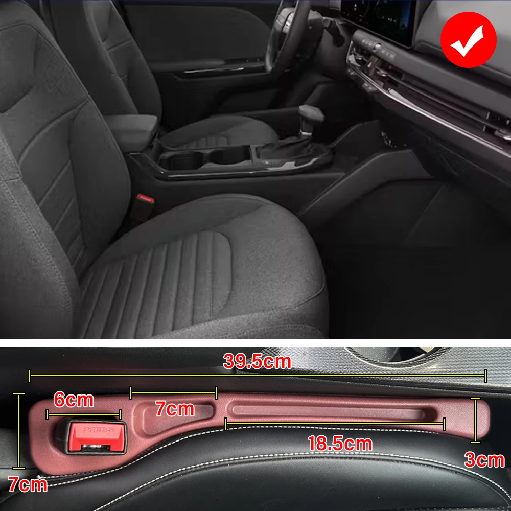 For KIA K4 K5 gt line ex emblem Optima 4 jf tf Car Seat Gap Filler Strips Interior Decoration Kit Auto Seat Storage Accessories