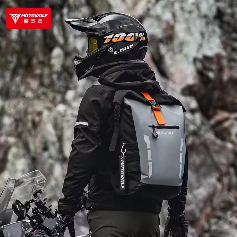 20L Motowolf Waterproof Motorcycle Backpack Durable Motorcycle Bag Casual Reflective Riding Large Capacity Moto Bags view 4