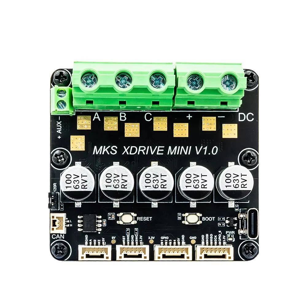 MKS XRIVE MINI High-Precision Brushless Servo Motor Controller, Based On ODrv V3.6 with AS5047P on board