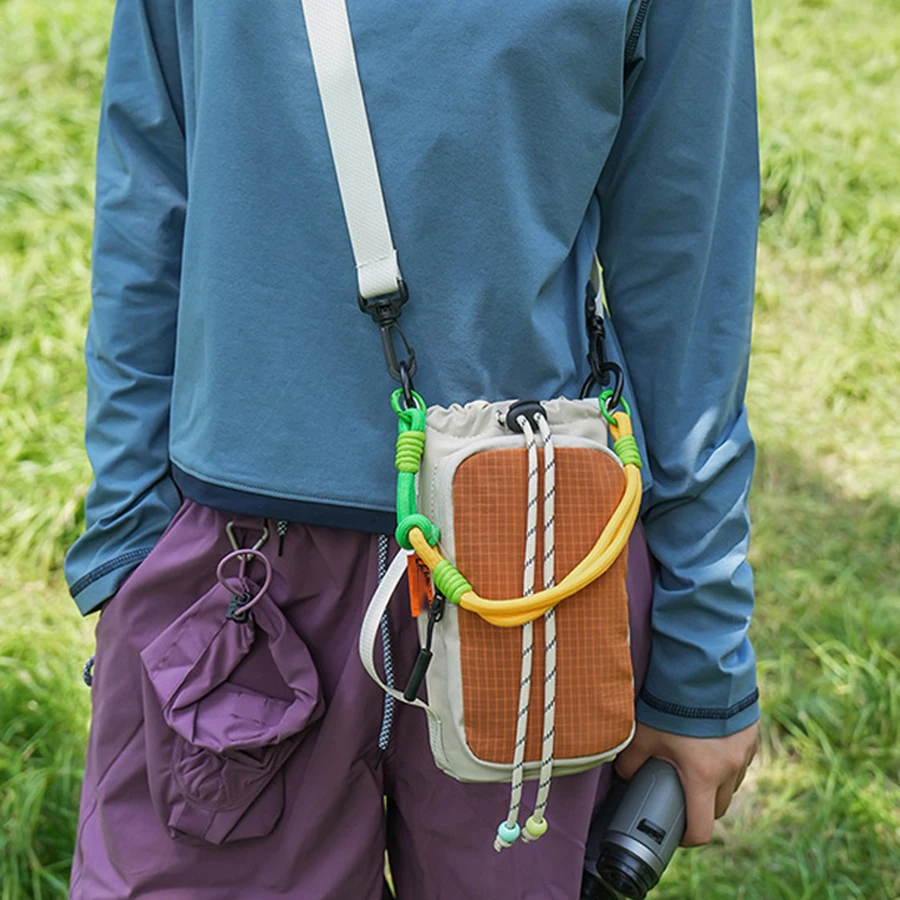 Dopamin-Umhängetasche für Wasserflaschen, Modell 2026, tragbare Tasche mit großer Kapazität für Telefon und Wasserflasche, für Studenten – Detail 3