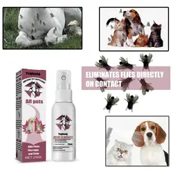 25ml Pet Inspect Repellent Spray Anti itching Dog Bedding Spray Fleas Treatments for Cats and Dogs Flee Repellent Ticks