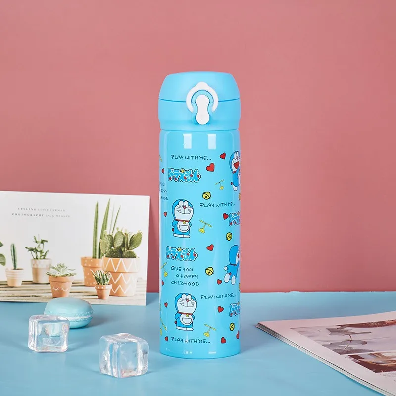 

Jingle Cat Stainless Steel Bounce Cover Vacuum Cup Doraemon Double Vacuum Car Gift Cup Creative Cute Water Cup