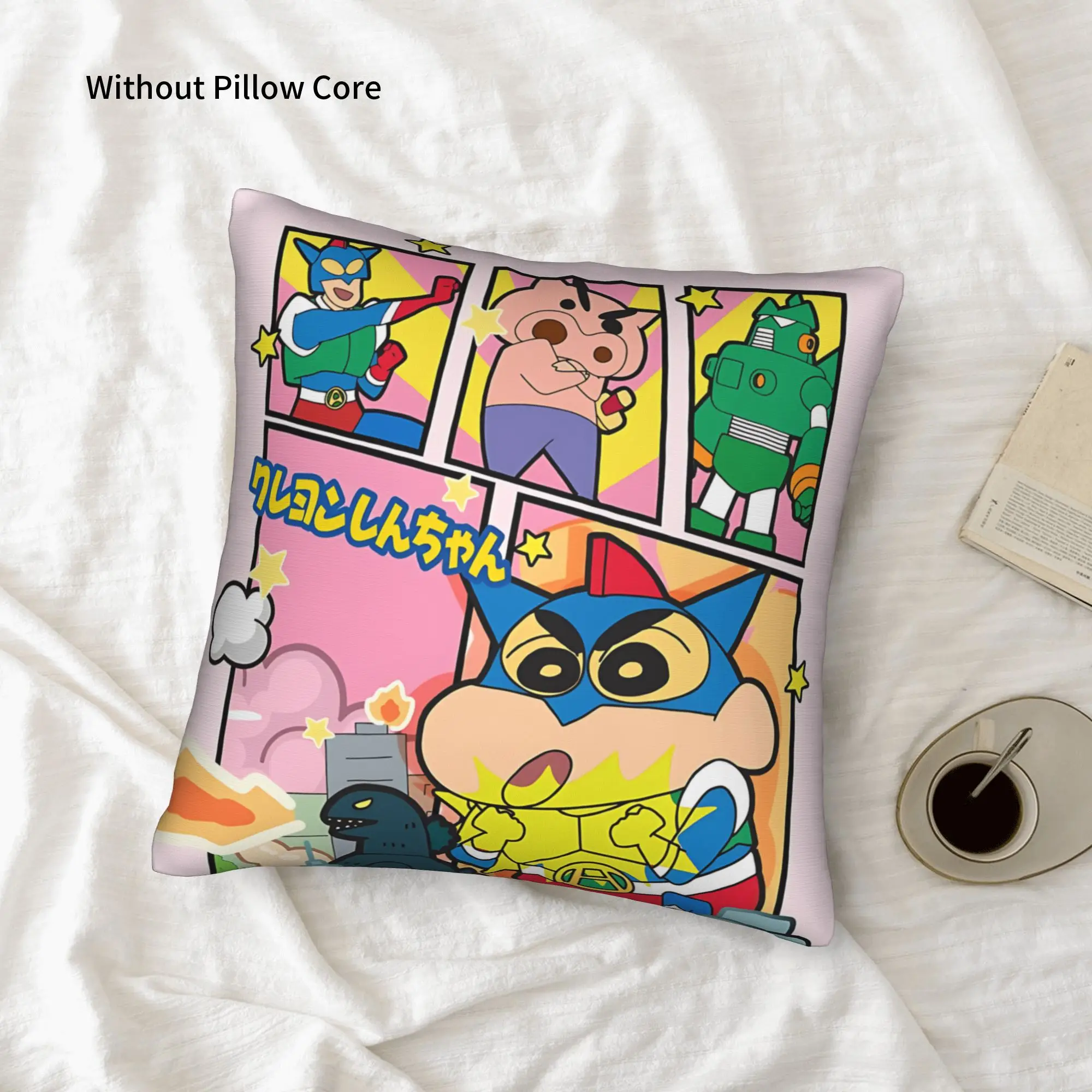1PC Crayon S Shin chan Pillow Case Home Decor Items Double-Sided Printing  Sofa Cushion Bedroom Bedside Pillow