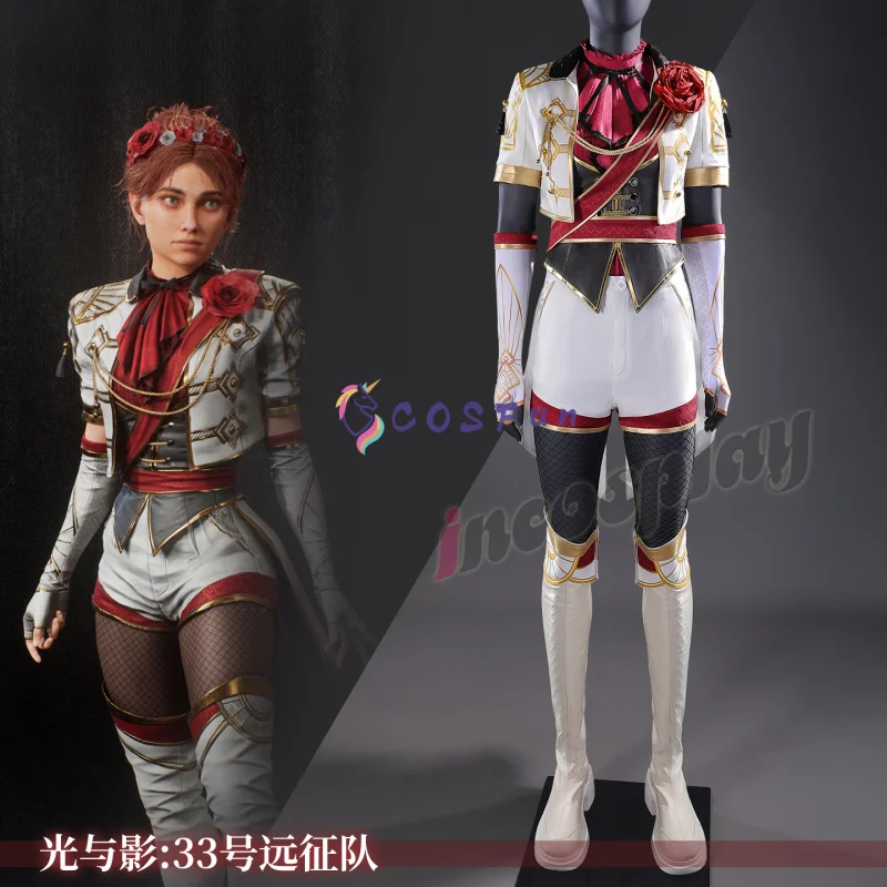 لعبة كلير سبكور: إكسبيديشن 33 مايل أزياء تنكرية لحفلة الهالوين ملحقات موحدة رائعة مجموعة كاملة من COSFun #1