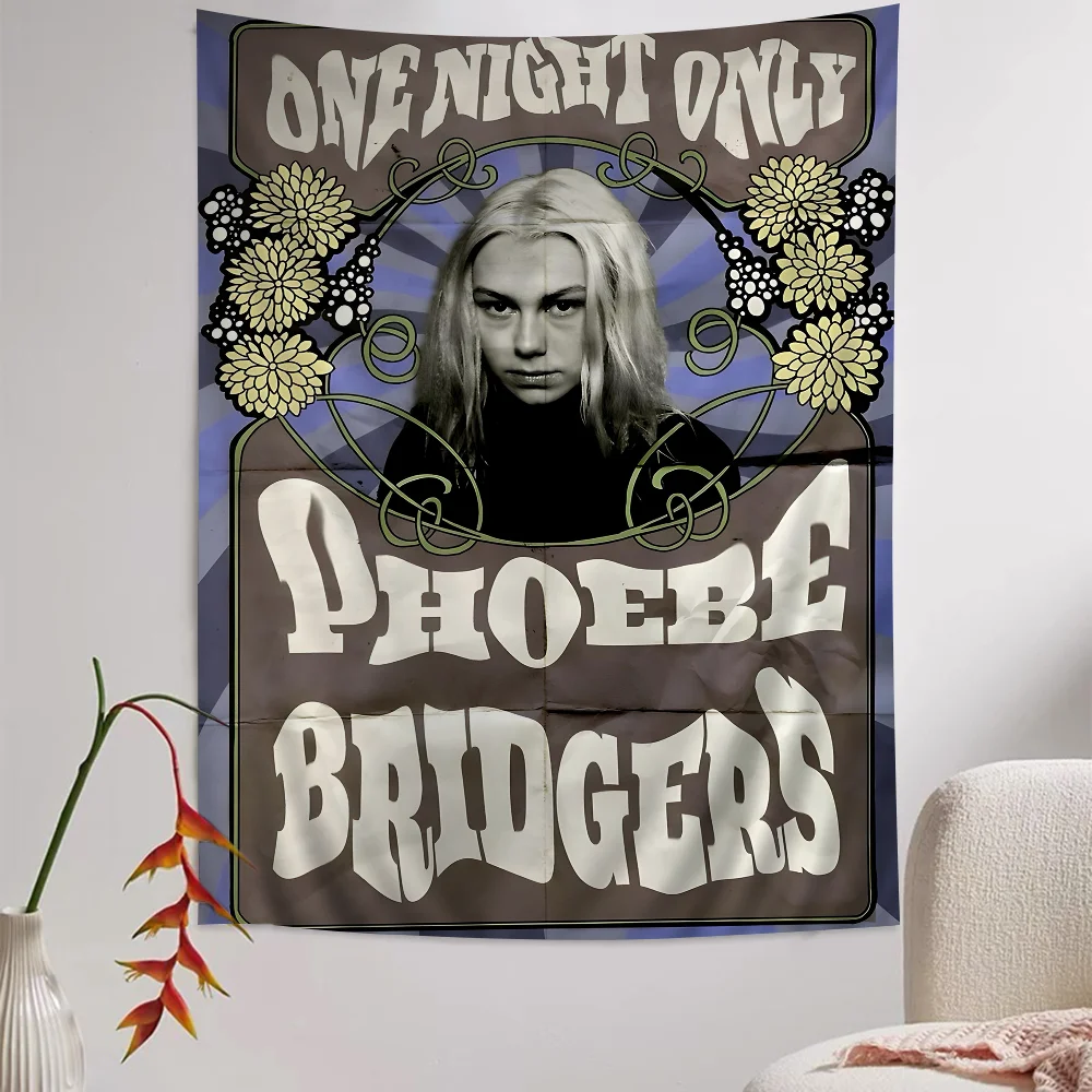 Singer Phoebe Bridgers Music Album Hot Songs Anime Posters Sticky Decoracion Painting Wall Art White Kraft Paper Wall Decor