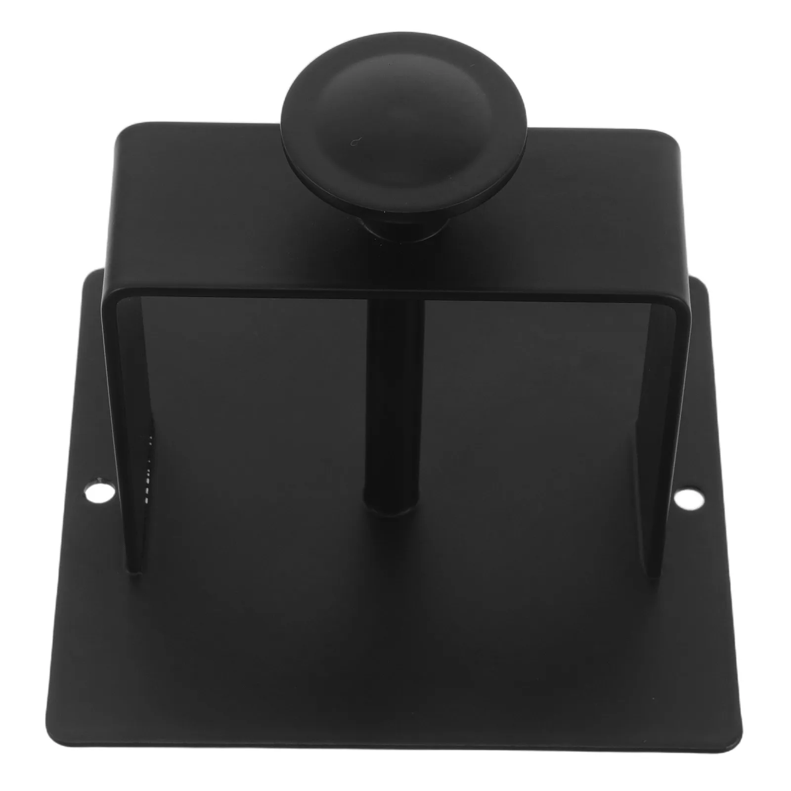 Curling Iron Holder Wall Mount Black Perforation-Free Storage Bracket Bathroom Vanity Organizer Anti-Slip Hair Straightener Rack