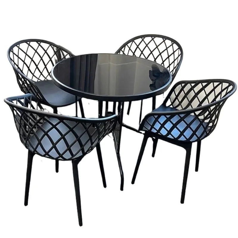 Internet celebrity table and chair combination leisure reception negotiation round long table