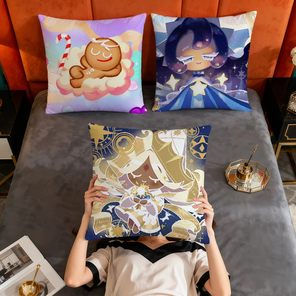 game c-cookie run k-kingdom Moonlight Cookie soft Pillow Case for Sofa Living Room bed Home party cosy Decor Protective Covers