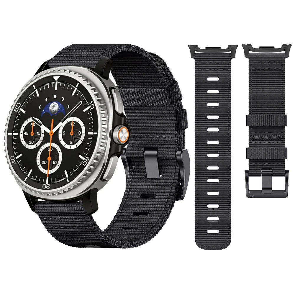 Tactical Nylon Woven Strap For Samsung Galaxy Watch 8 Classic 46mm / Watch8 44 / 40mm Sport Wrist Band Bracelet Accessories