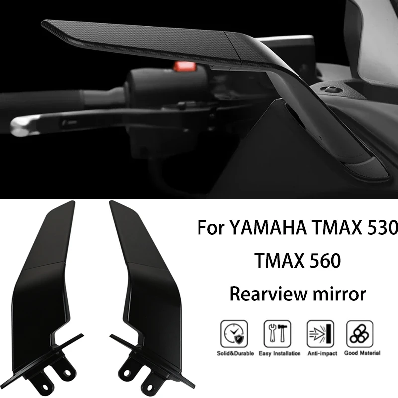 

MTKRACING For YAMAHA TMAX 530/TMAX 560 2017-2021Motorcycle invisible rearview mirror sport wing adjustable side rearview mirror