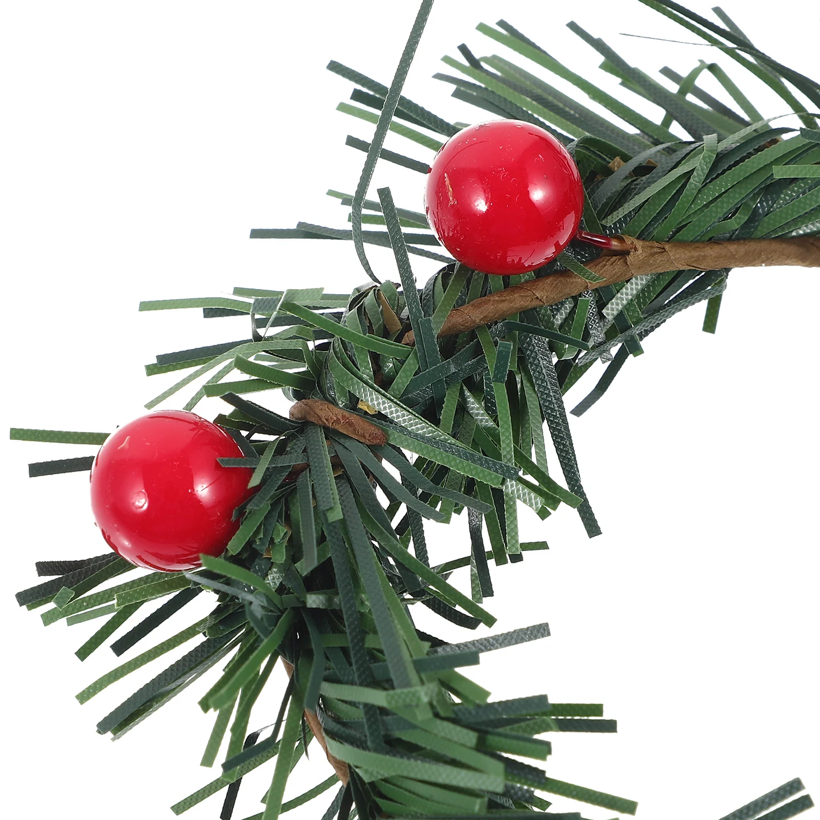 

5Pcs Christmas Wreath Simulation Lightweight Not Easy Break Deform Fade Xmas Rings Door Wall Hanging Wreath