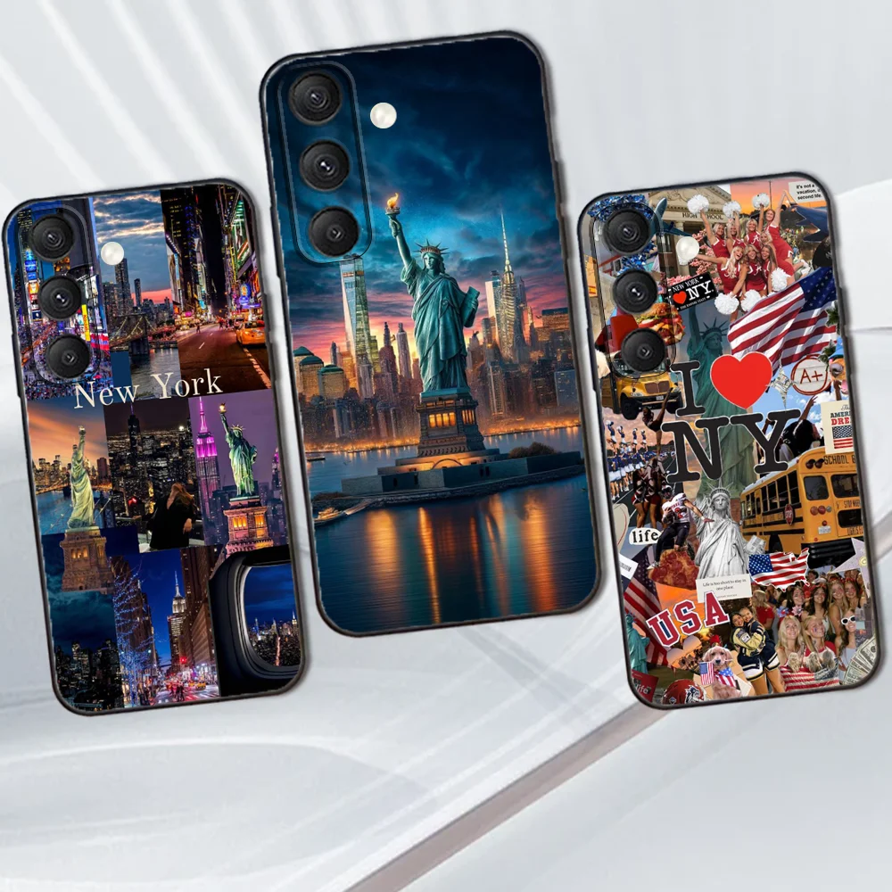 

New York City Image Phone Case For Samsung Galaxy S25,S24,S21,S22,S23,S30,Ultra,S20,Plus,Fe,Lite,Note,10,9,5G Black Cover