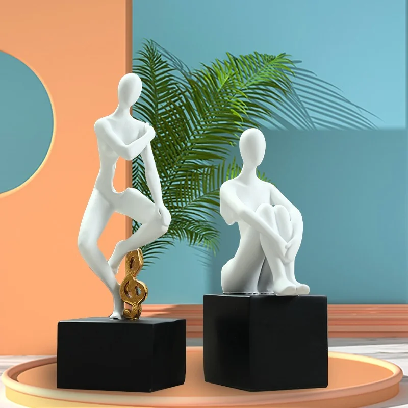 

Resin Yoga Figure Ornament Sculpture Statue Knickknacks Statuette Decor Accessories Crafts Gift Figurines Home Decore Display