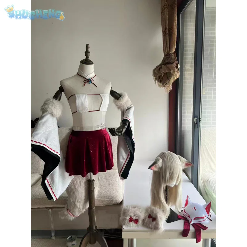 أزياء أنيمي أزور لين التأثيرية Minaase Koratori الجلد الساحرة فستان موحد جديد عباءة أغطية الرأس بدلة امرأة حلوة للهالوين كرنفال