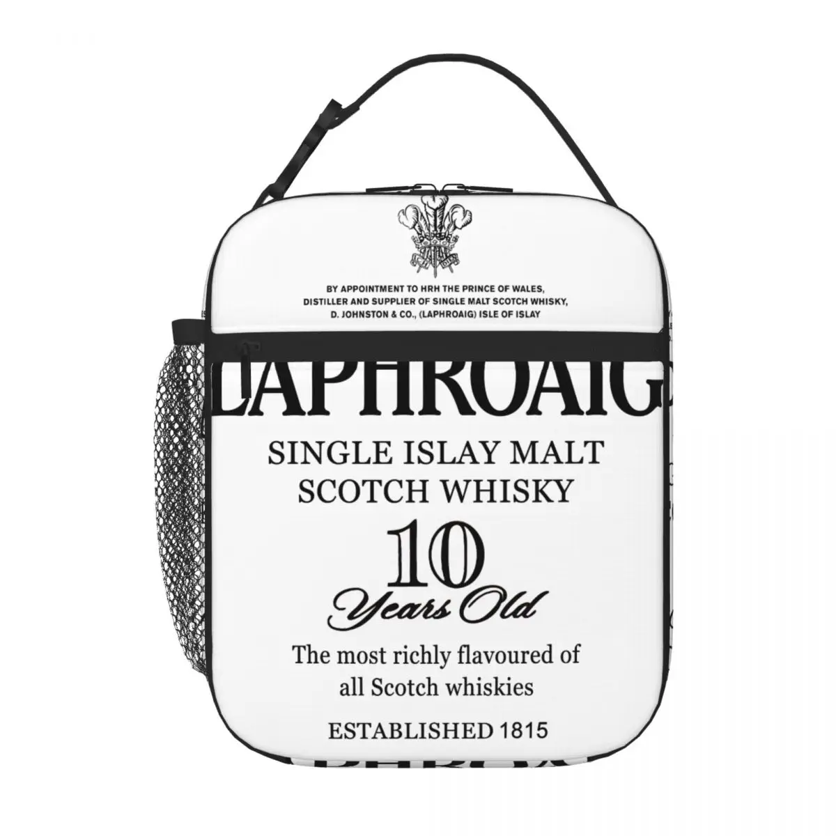 Hot Sale Men Case Green Laphroaig Canvas Texture Portable Lunch Bag Beach Outing School Lunch Bag