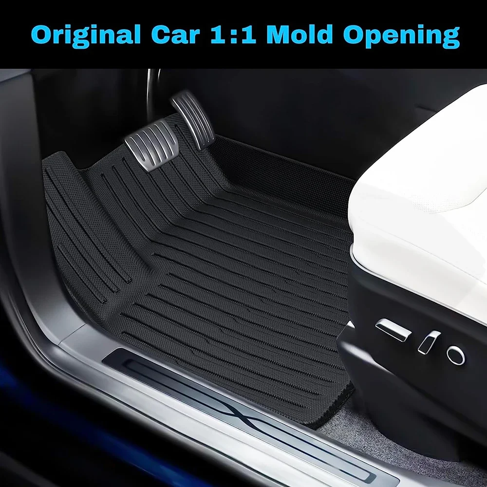 For Tesla Model S Model X 5 6 7 Seater 2021 - 2023 2024 Floor Mats All Weather Anti-Slip Waterproof Cargo Liners Frunk Trunk Mat