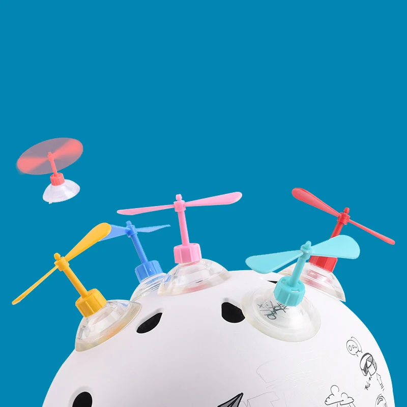 

Kawaii Electric Bicycle Helmet Suction Cup Bamboo Dragonfly Motorcycle Scooter Helmet Decorative Rotating Windmill Kids Gift