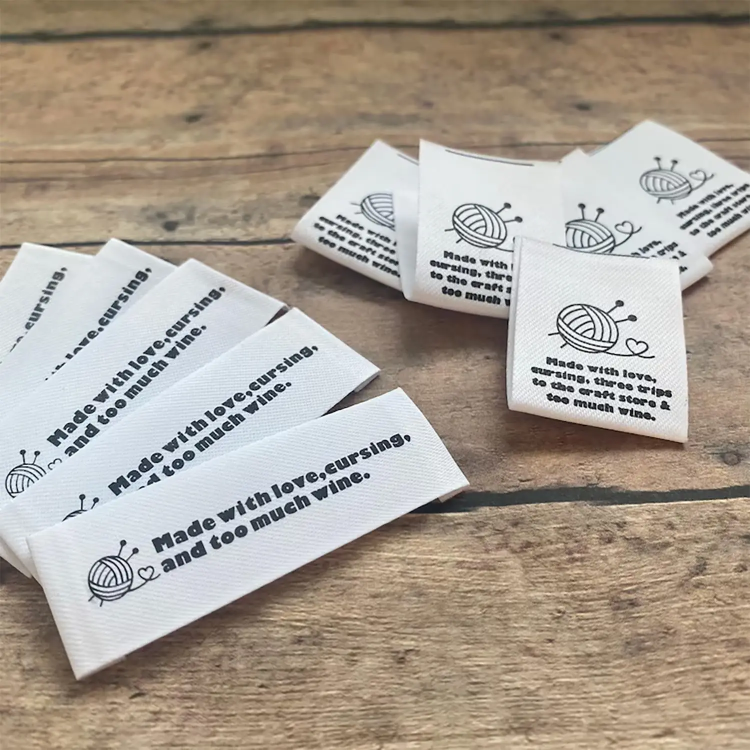 

Напечатанные на заказ хлопковые швейные этикетки, персонализированные пришивные бирки с именем или логотипом для детей, этикетка для детской одежды, этикетка для товаров ручной работы