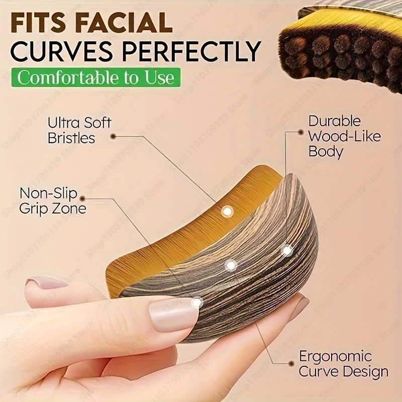 Lymphatic Contour Face Brush,chin &jawline Sculpting,drainage Massager for Face,ergonomically Designed To Fit The Skin Precisely view 6