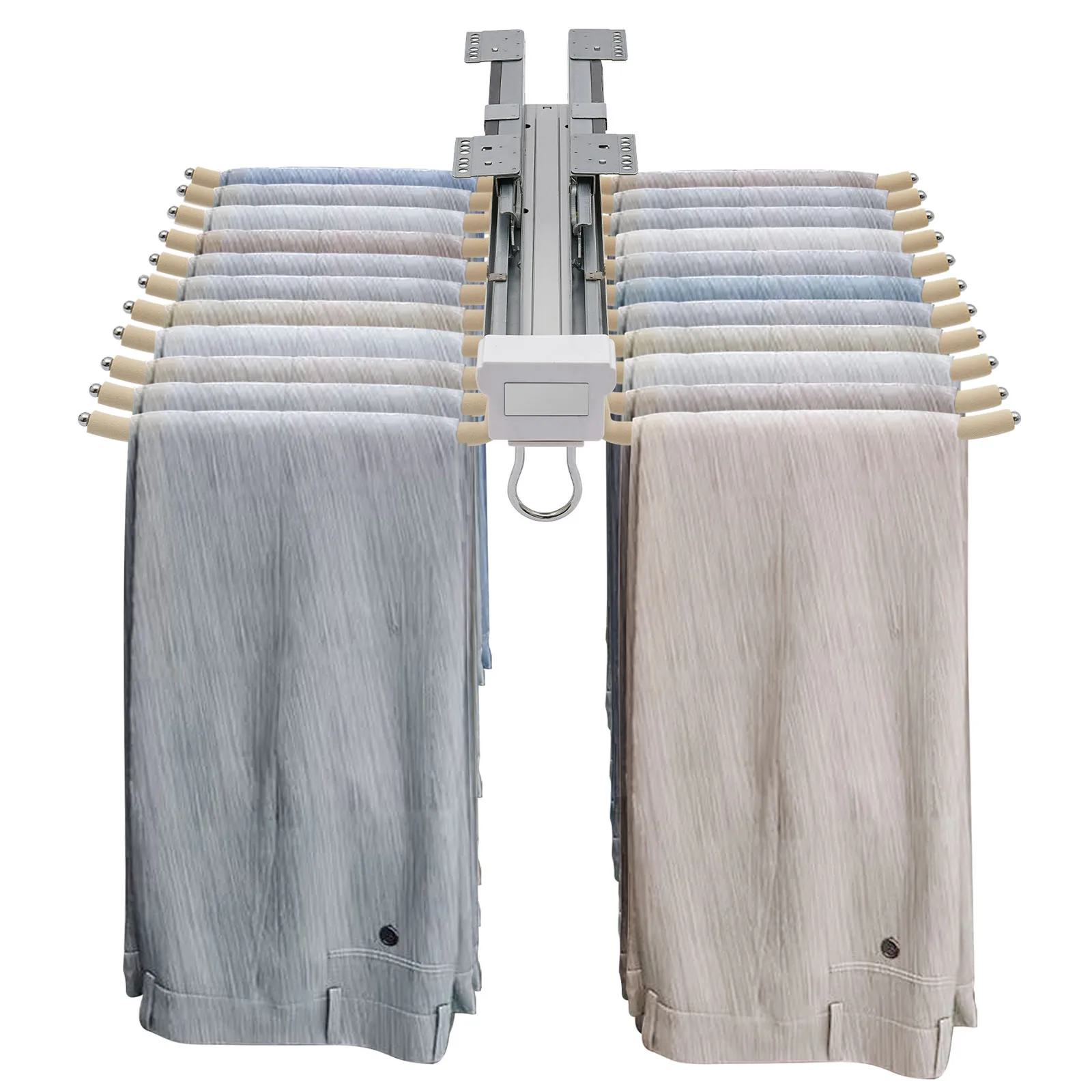 Space Saving Pull Out Wardrobe Trouser Rack Image 4