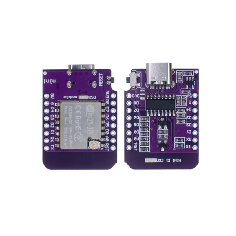 Placa de desarrollo WiFi Mini Pin, NodeMCU Lua IOT, ESP8266, ESP-07, CH340G, USB, tipo C, ESP-07 S, 3,3 V