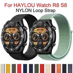 20 22mm Nylon Loop Strap for HAYLOU Watch R8 S8 RS5 Bracelet Sport Watchband For HaylouSolar Plus RT3 LS05 GST-GST Lite RS4Plus