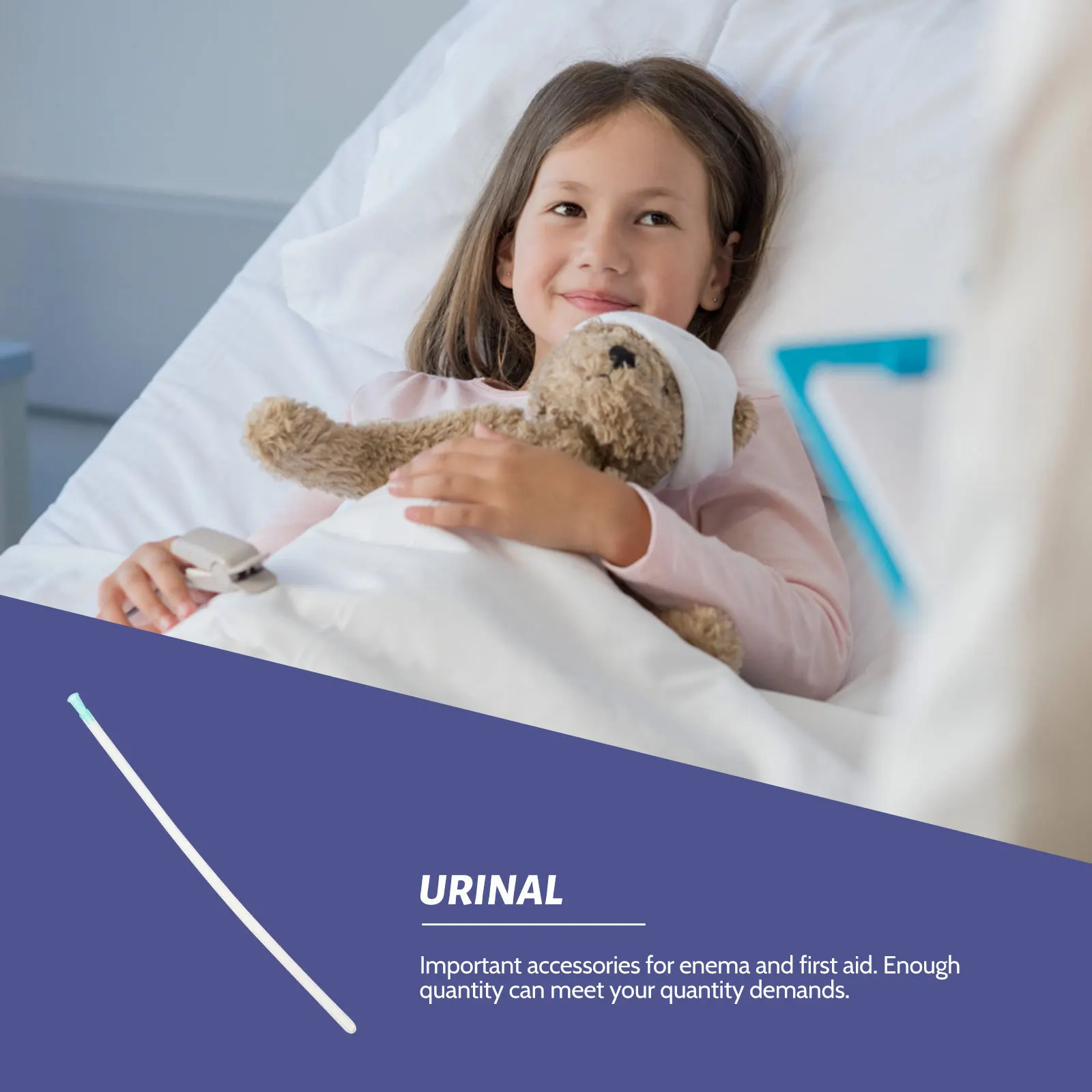 

50Pcs Disposable Tube Smooth Transparent Tube Essential Accessories for Colon Cleaning Packed