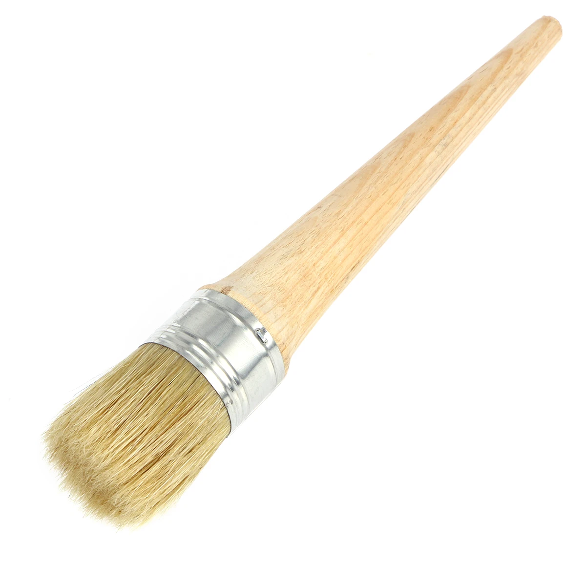 

Round Paint Brushes 30mm Wax for Furniture Wood Chalk Oil Painting Natural Bristle Stain Brush Professional Waxing Brush Large