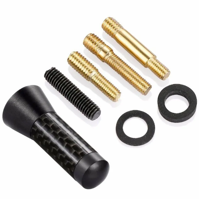 3.5cm Short Carbon Fiber Car Antenna Universal Sports Roof Aerial Decorative Auto Antenna for Vehicle Radio Signal