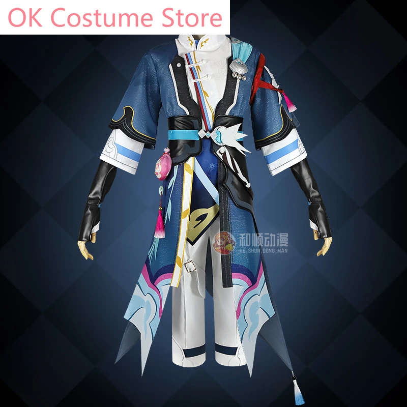 Anime! Honkai: Star Rail Yanqing Ancient Game Suit Handsome Uniform Cosplay Costume Halloween Party Outfit Men M-XXL