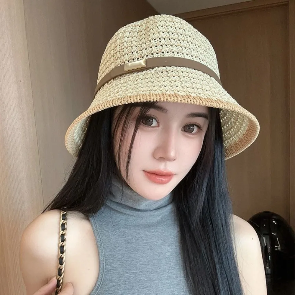 قبعة دلو جديدة مضادة للشمس مضادة للأشعة فوق البنفسجية قابلة للطي قبعة شاطئ قابلة للتعديل وقابلة للتنفس قبعة صيفية