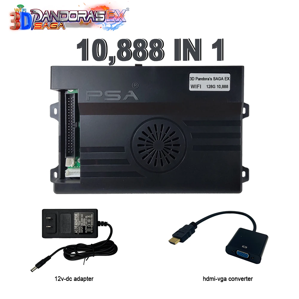 10888 in 1 3D WiFi Pandora Saga EX2 Box Arcade DIY Kit Game
