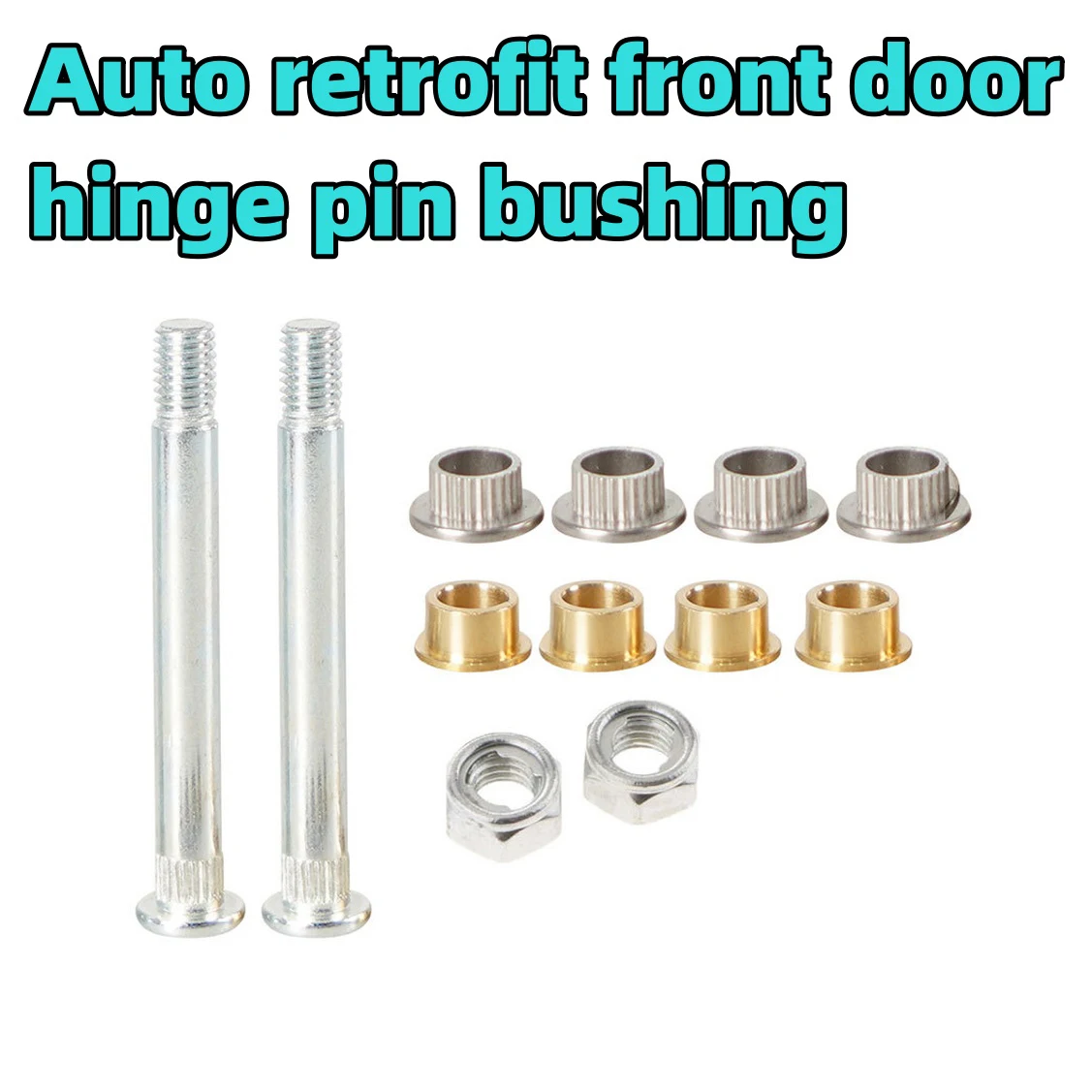 

Front Door Hinge Pin Bushing For Ford 1994-2004 Repair kit For Mustang Silver Metal Accessories Set Be Made Of Iron